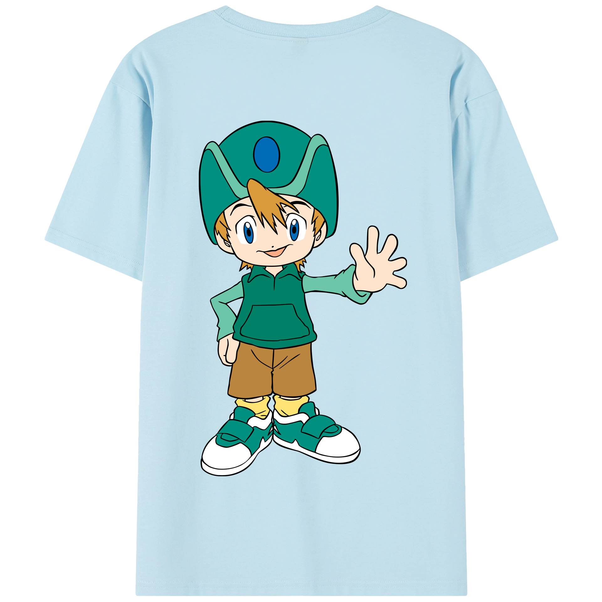 （画像用） Digimon デジタルモンスター/デジモン 綿100％半袖Tシャツ（背面プリント）